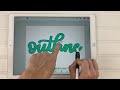 How to Outline Lettering in Procreate