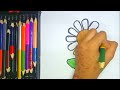 HOW TO DRAW A SUNFLOWER FOR KIDS ||STEP BY STEP AND EASY || EASY ART TUTORIAL
