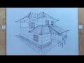 how to draw Japanese house #architecturedrawing #drawingperspective #architecture #drawing