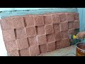 DIY-como fazer pedra de cimento mosaico para parede/painel e fachada!!!