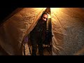 Cozy Hot Tent Camping On Freezing Winter Night