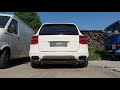 Porsche Cayenne Turbo brutal exhaust