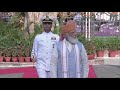 PM Modi inspects the Guard of Honour at Red Fort on 75th Independence Day