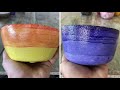 DIY - 7 Techniques for beautiful painting in cement vases