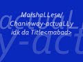 MarshaLLese Song-Chaninway