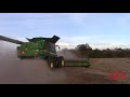 John Deere S780 Combines On the Move in Soybeans