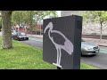LED Birds outside National Gallery of Victoria St Kilda Rd
