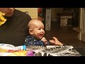 baby laughing at grandma