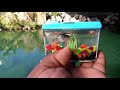 BEST MICRO Fishing Challenge with WORLD'S SMALLEST Rod and AQUARIUM!!! (Help Identify)