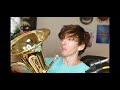 @flamingo plays the trombone and euphonium