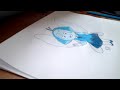 Aquamarine speed drawing