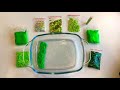I make transparent slime green