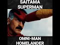 SAITAMA VS SUPERMAN VS OMNI-MAN VS HOMELANDER😳😳