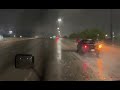 ASMR Relaxing Truck Driving in the Rain at Night (with 8500 gallons of gasoline)