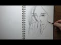 girl drawing easy |  How to draw a girl's face easily