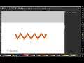 zig zag line and wave line in Inkscape