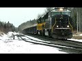 Flashing ditchlights on Ontario Northland’s 308