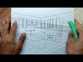 how to draw kitchen #architecturedrawing #drawingperspective #architecture #drawing