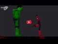 Deadpool and Hulk vs Zombie Attack on Acid Sea in People Playground