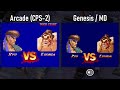 Super Street Fighter II Arcade vs Sega Genesis | Mega Drive | SSF2 | Comparison | commentary
