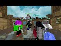 playing bedwars alone, then with a teamate