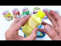 Satisfying Video l How To Make Rainbow Cute Dog Bathtub With Glitter Slime Cutting ASMR