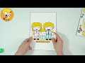 (종이인형놀이) 👨‍👩‍👧‍👧행복한 우리가족을 소개합니다./Paperdoll/#옷입히기놀이