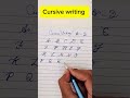 How to write cursive handwriting/cursive handwriting a to z/calligraphy/beginners