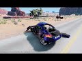 High-Speed Traffic Car Crashes in Slow Motion | BeamNG Drive Compilation Video #58