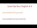 Level  Up Your English # 4