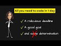 How I learned to code in ONE day