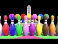 Binkie TV   Bowling Ball ABC Alphabet Song   Colors Fruits Fun