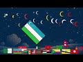 All Flags with Crescent Moon