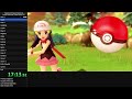 Pokemon Brilliant Diamond - Any% Glitchless (Turbo, Music Off) in 3:30:27 [PB]