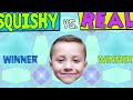 Chase's Corner: SQUISHY FOOD vs REAL FOOD Challenge! (#57) | DOH MUCH FUN