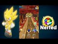 NERFED SUPER SONIC GAMEPLAY (MAX LEVEL 16) - Sonic Forces Speed Battle
