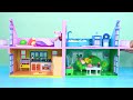 Make 4 Color Mini House with Bedroom, Bathroom, Kitchen, Living Room❤️ DIY Miniature Cardboard House