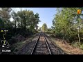 Cab Ride Győr  - Celldömölk (MÁV Line 10 , Hungary) train driver's view in 4K