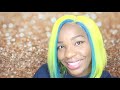 #33 Finessing my $52 Affordable 613 Frontal Wig Blue and Yellow Hair