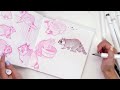 FILLING A SPREAD WITH PUDGY RACCOONS!?! | Drawing Moving Subjects!
