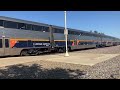 Amtrak passing through Hanford California (Railfanning at Hanford California)