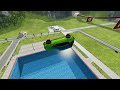 High Speed Cars Jumping in Pools - BeamNG.Drive #2