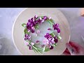 How to make Lilac flower cake | Italian meringue buttercream | Buttercream flower cake