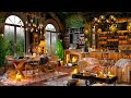 Soft Jazz Instrumental Music at Cozy Coffee Shop Ambience☕Jazz Relaxing Music for Working, Studying