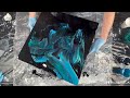 Disrupted Open Cup Pour~Open Cup Tutorial~Galaxy Pour~Fluid Art~Acrylic Pouring~238