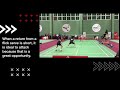 PROPER BADMINTON DOUBLES POSITIONING- How to rotate with your partner to effectively cover the court