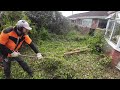 10 YEARS OF OVERGROWTH | can I recover this yard for deserving homeowner | HUGE FREE garden clear up