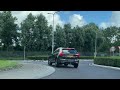 Dash Cam driving to work in Noordwijk one morning last week. Windmills and cyclists