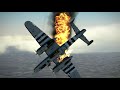 Me 262's Intercepting a Large B-25 Bomber Formation V1 | IL-2 Sturmovik Flight Sim Crashes