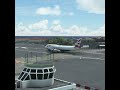 Hard Landing Boeing 747 at Gibraltar Airport #shorts
